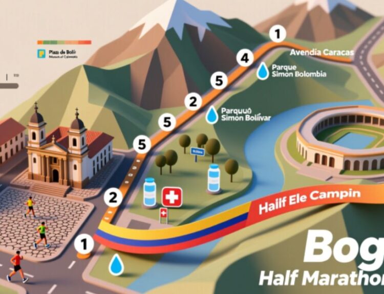 Bogotá Half Marathon 2025 Course Map