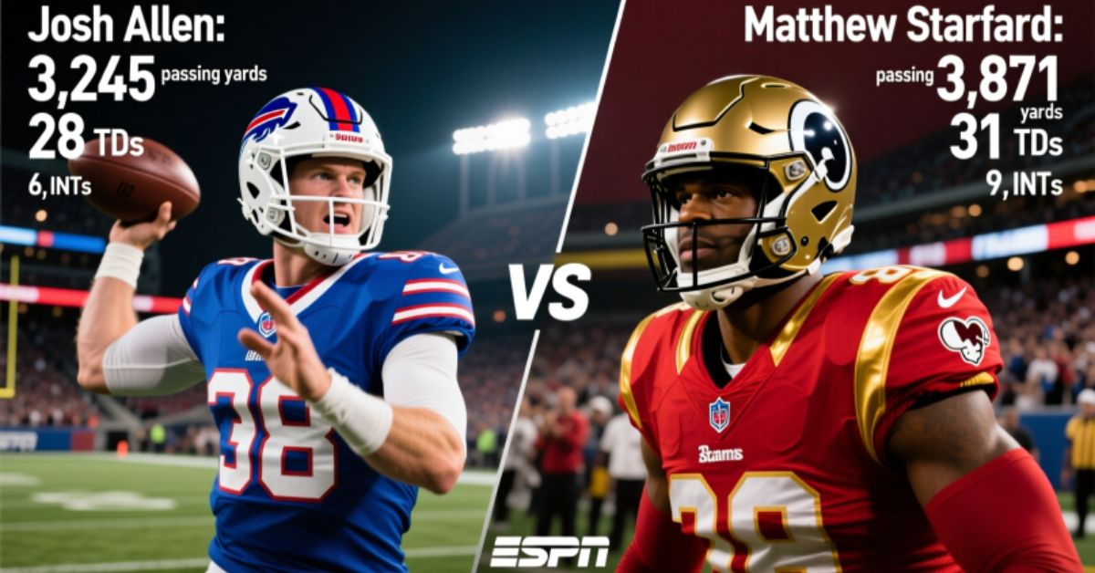 Buffalo Bills vs Los Angeles Rams Match Key Player Stats