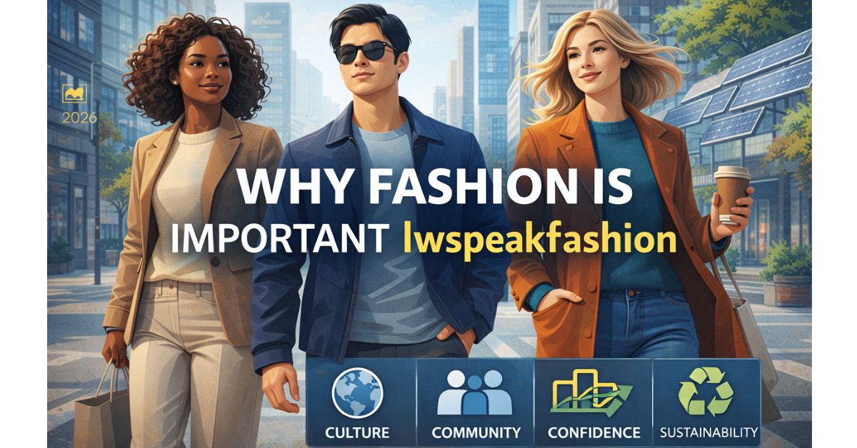 why fashion is important lwspeakfashion